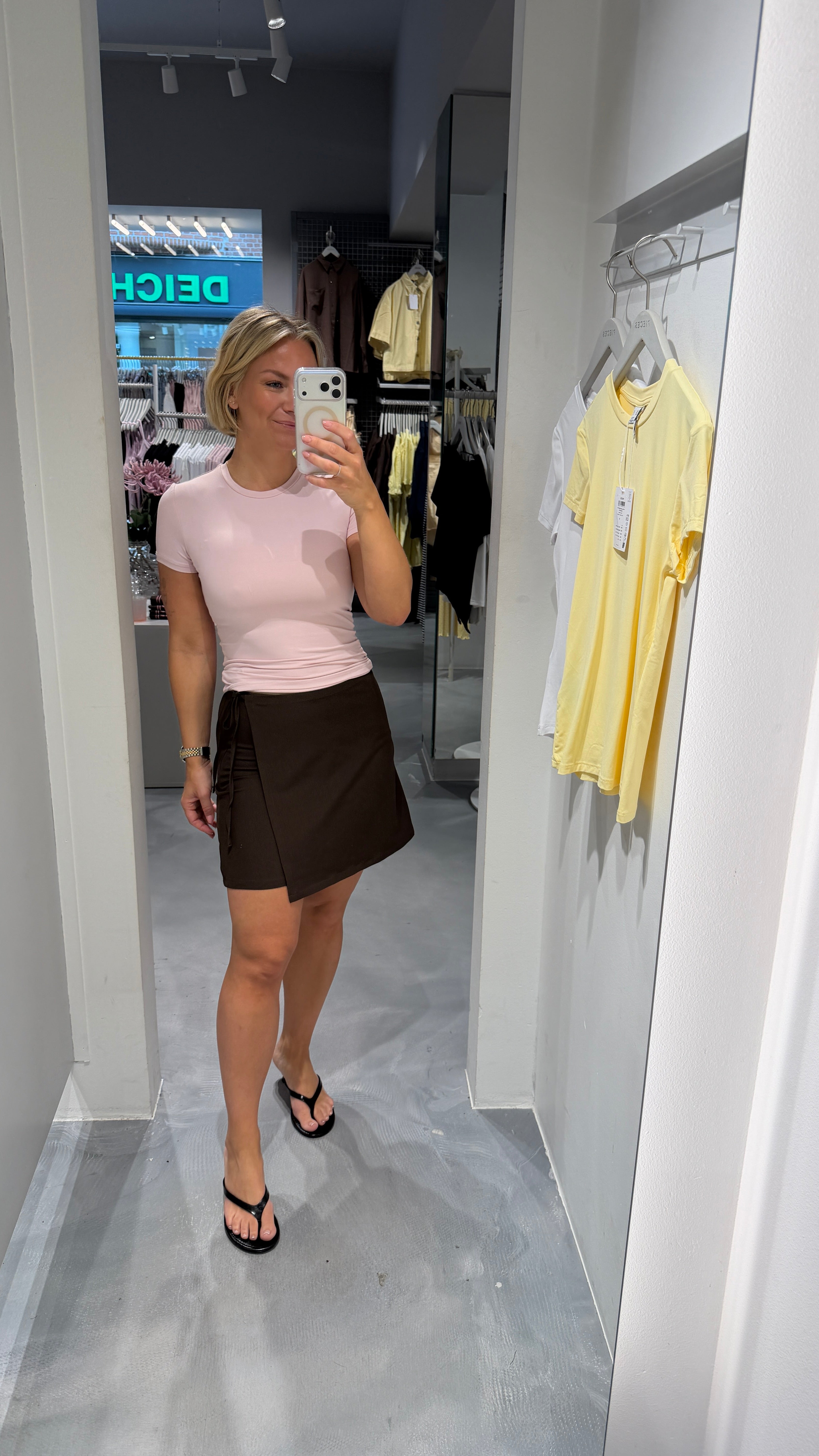 PCBOSELLA Mini Skirt - Hot Fudge
